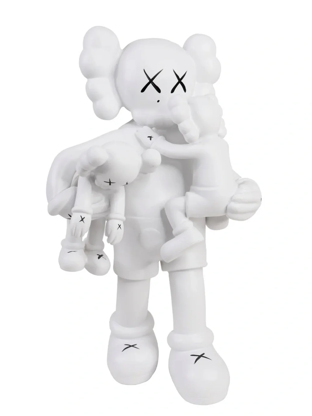 Kaws inspired White clown w kidsFigure Collectible Toy - Designer Figurine